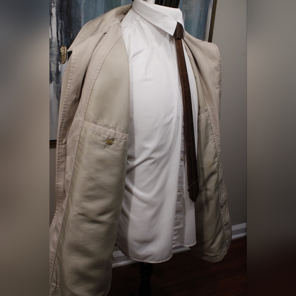 Club Monaco Men's Canvad Trench Jacket - Picture 7 of 9